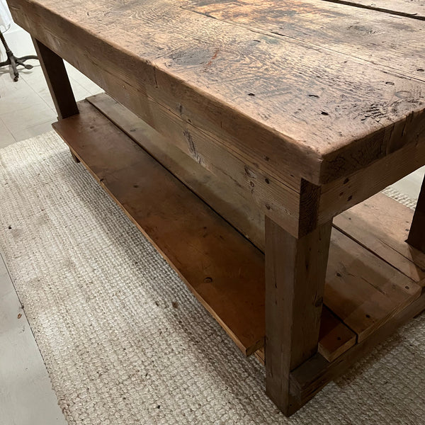 Vintage Workbench with Lower Level