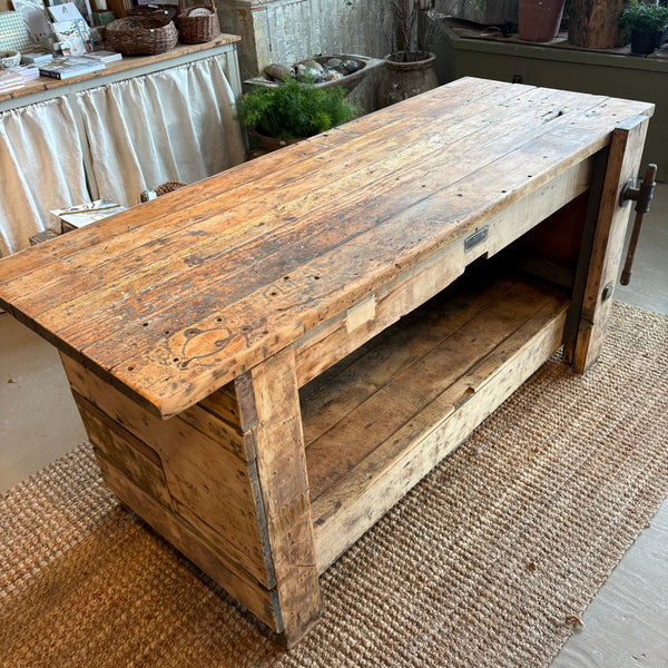 Vintage Workbench with Vise