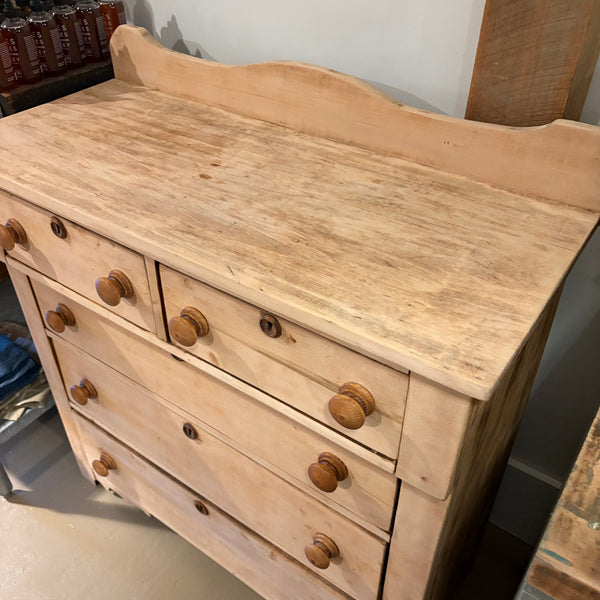 Antique 5-Drawer Pine Dresser