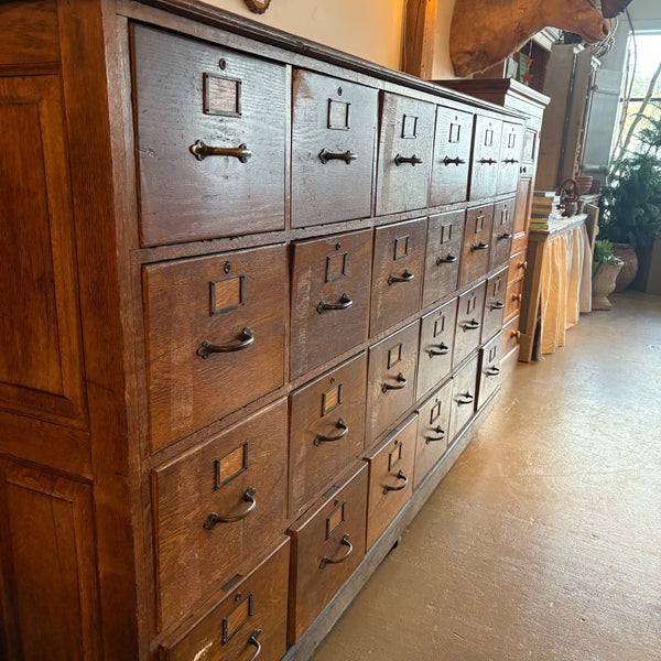 Antique Oak File Cabinet