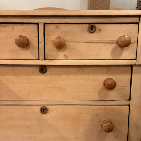 Antique 5-Drawer Pine Dresser