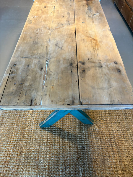 Vintage Table with Green Base