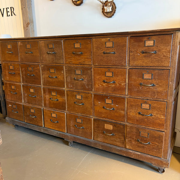 Antique Oak File Cabinet