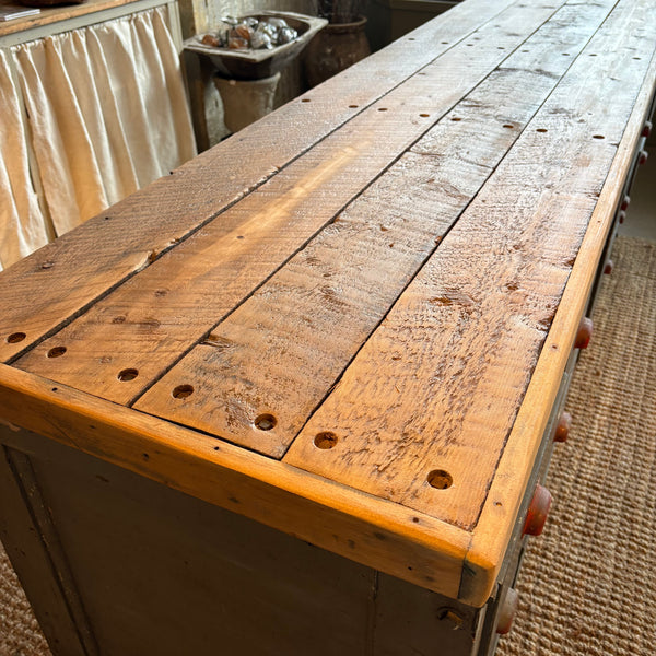 Vintage Multi-Drawer Work Table
