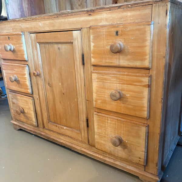 Antique Pine Hutch
