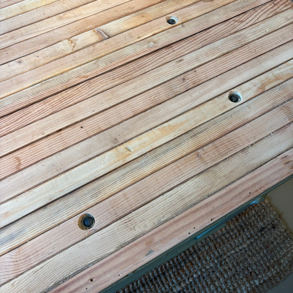 Vintage Painted Island with Lower Level