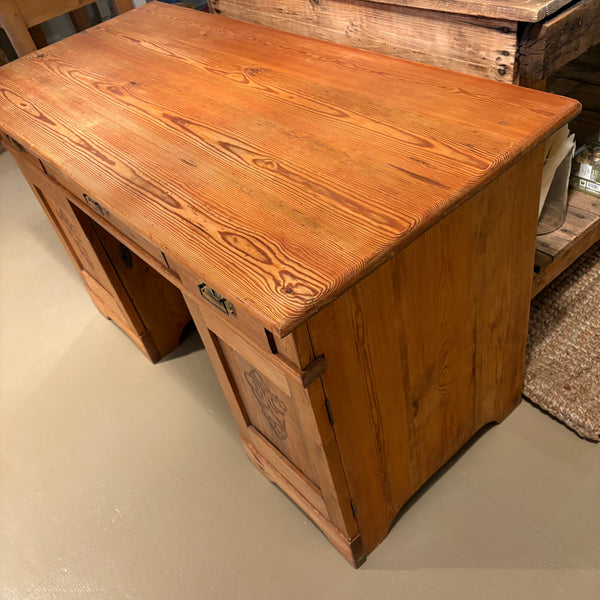 Antique Scandinavian Pine Desk