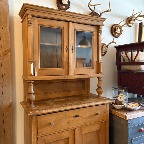 Antique Pine Hutch