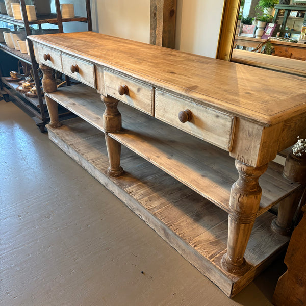 Vintage Pine Console/Island