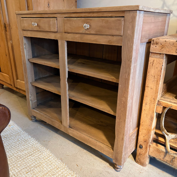 Antique Pine Cabinet with 2 Drawers