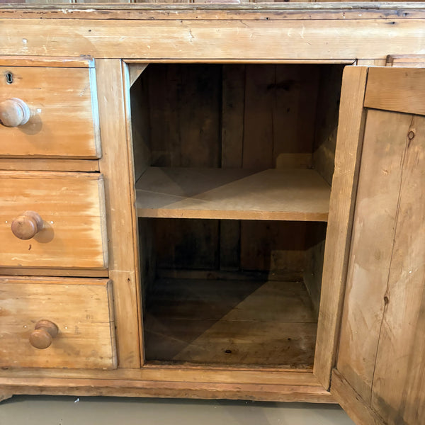 Antique Pine Hutch