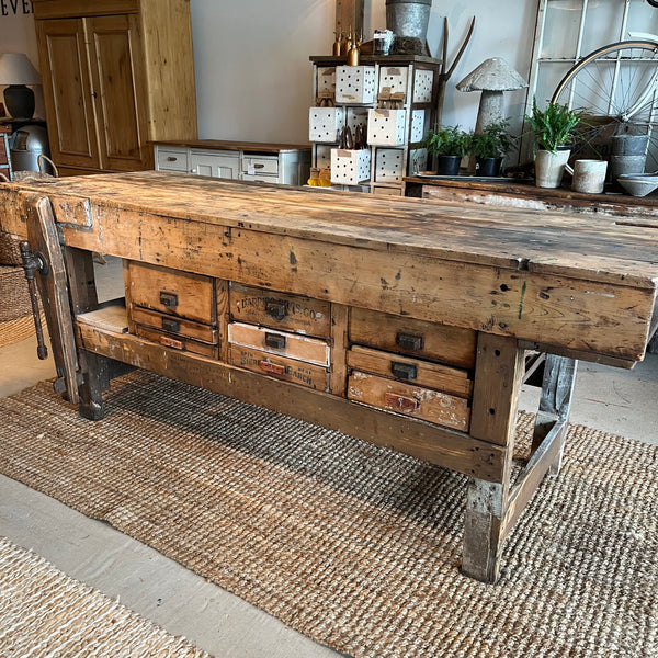 Vintage 9-Drawer Workbench