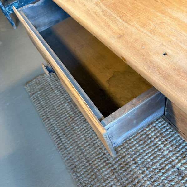 Antique 2-Drawer Pine Table