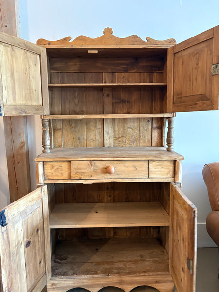 Antique Pine Hutch