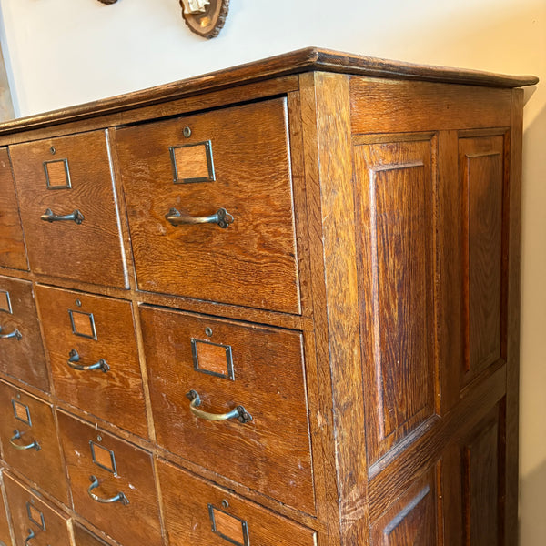 Antique Oak File Cabinet