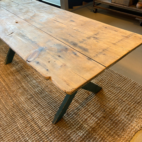 Vintage Table with Green Base