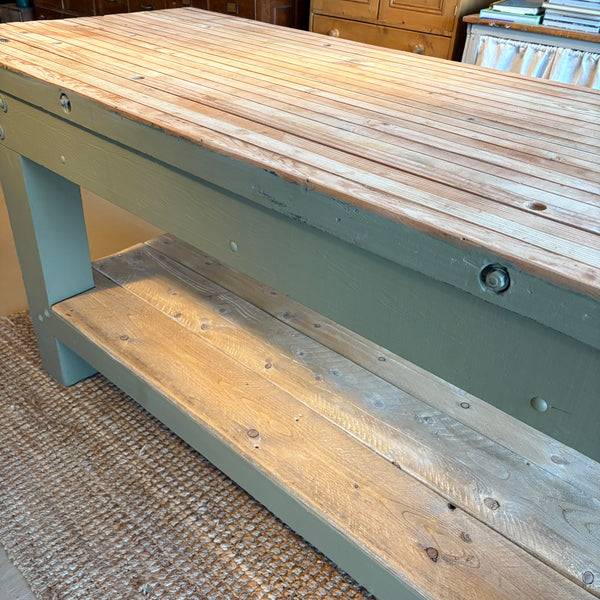 Vintage Painted Island with Lower Level