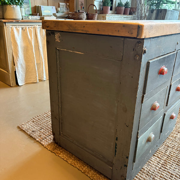 Vintage Multi-Drawer Work Table