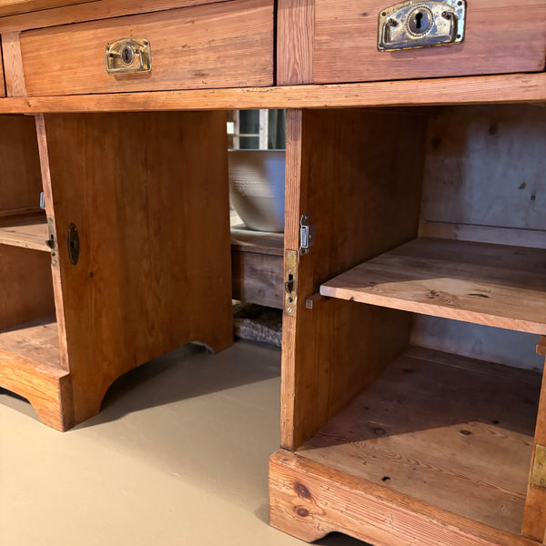 Antique Scandinavian Pine Desk