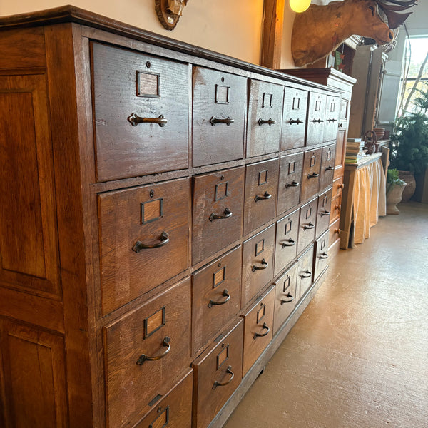 Antique Oak File Cabinet