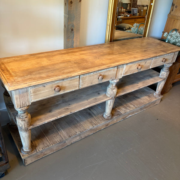 Vintage Pine Console/Island