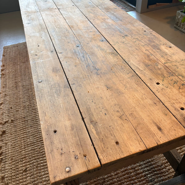 Vintage Pine Worktable