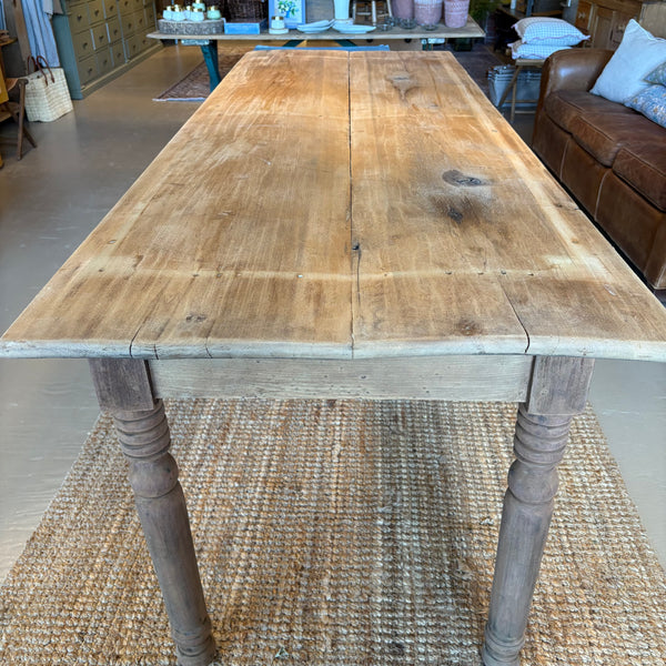 Antique 2-Drawer Pine Table