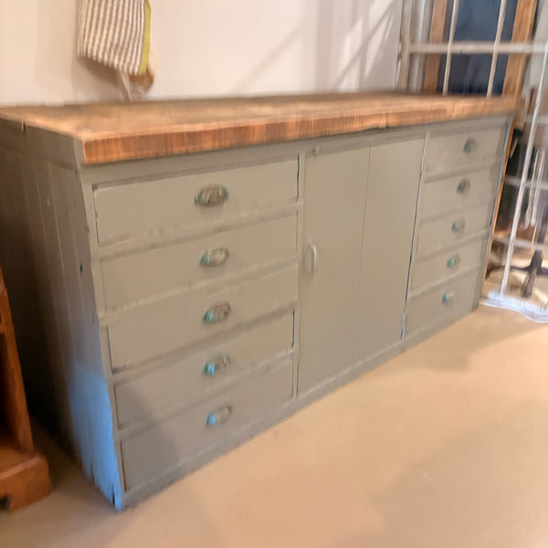 Vintage Painted Workbench
