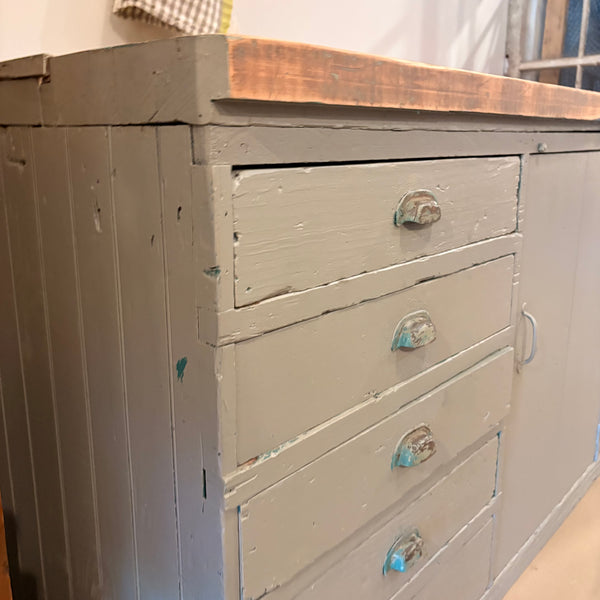 Vintage Painted Workbench
