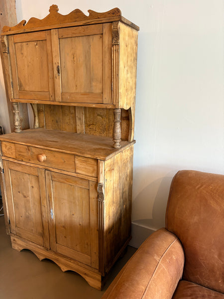 Antique Pine Hutch