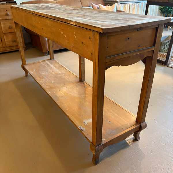 3-Drawer Pine Table