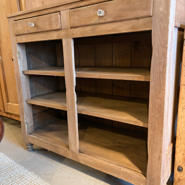 Antique Pine Cabinet with 2 Drawers