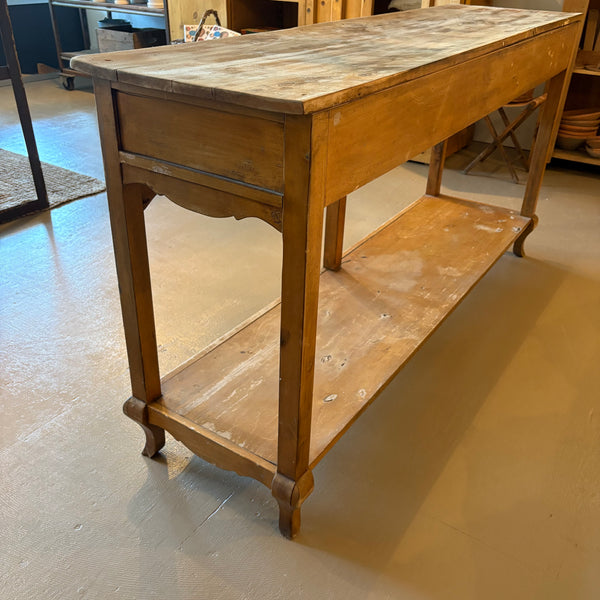 3-Drawer Pine Table