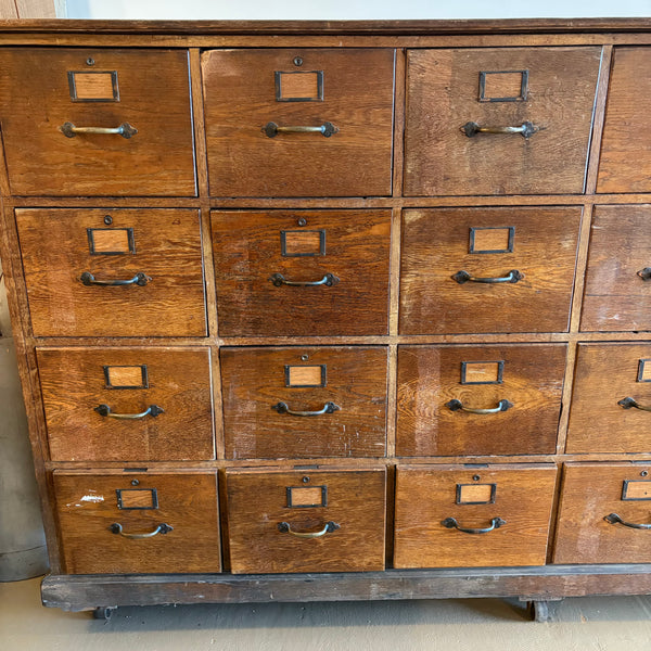 Antique Oak File Cabinet