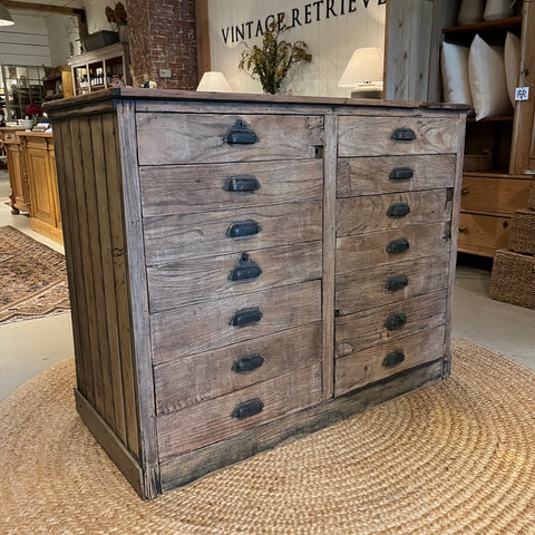 Vintage 14-Drawer Chest