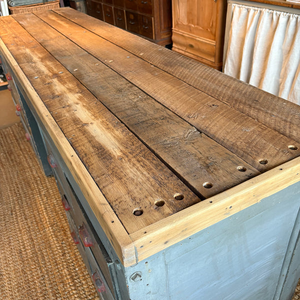 Vintage Multi-Drawer Work Table