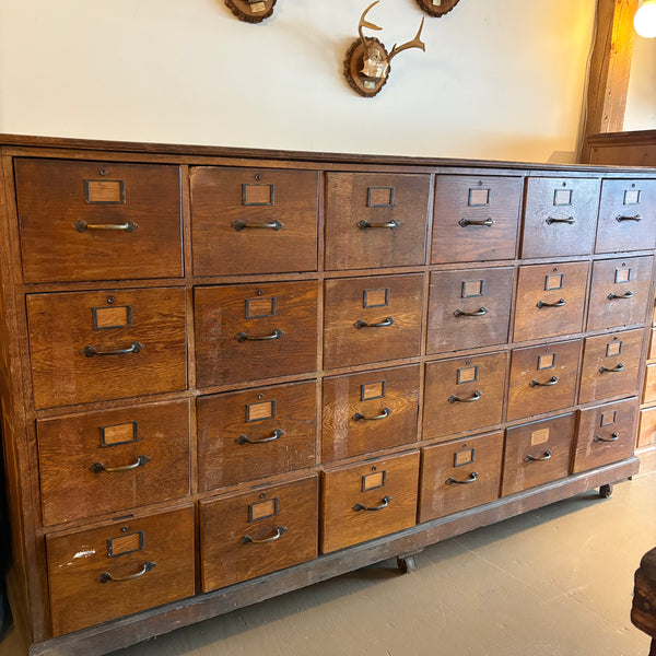 Antique Oak File Cabinet