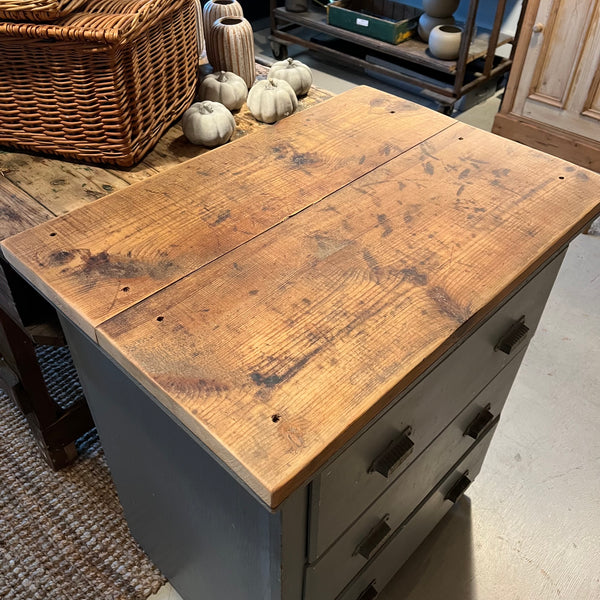 Vintage Blue/Gray Chest of Drawers