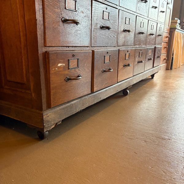 Antique Oak File Cabinet