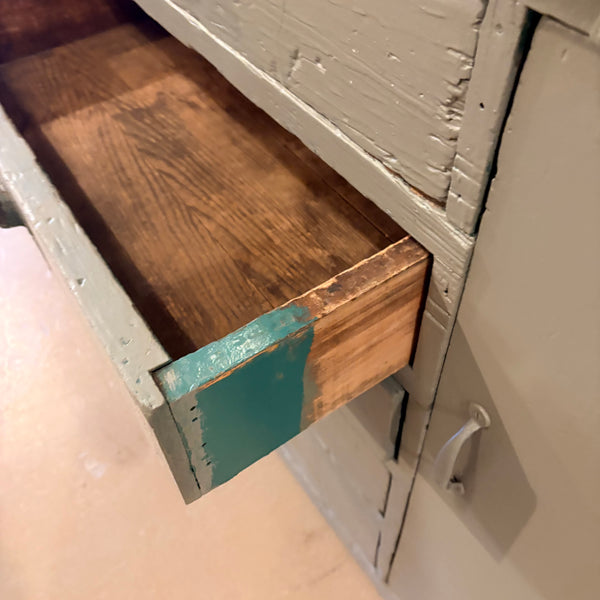 Vintage Painted Workbench