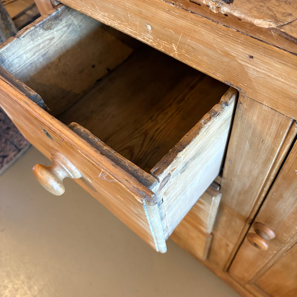 Antique Pine Hutch