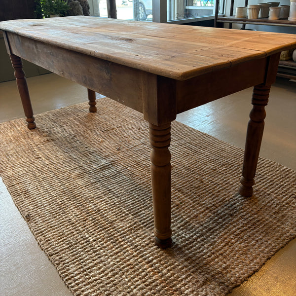 Antique 2-Drawer Pine Table
