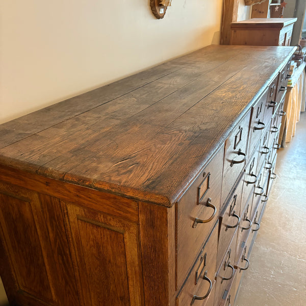 Antique Oak File Cabinet