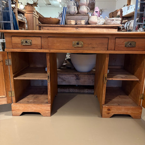 Antique Scandinavian Pine Desk
