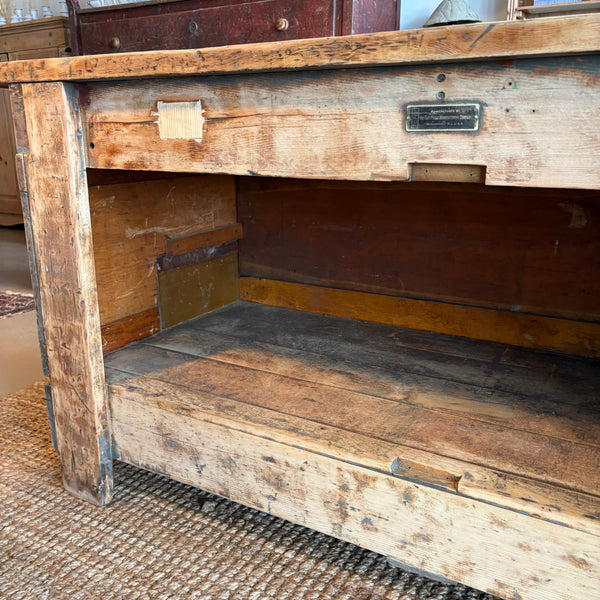 Vintage Workbench with Vise