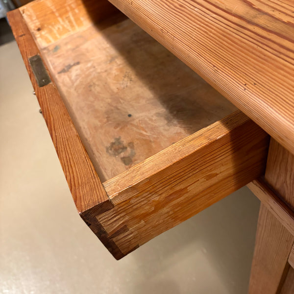 Antique Scandinavian Pine Desk