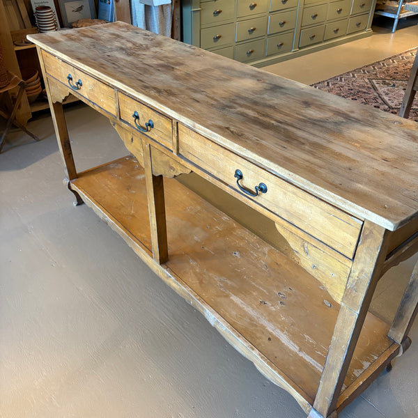 3-Drawer Pine Table