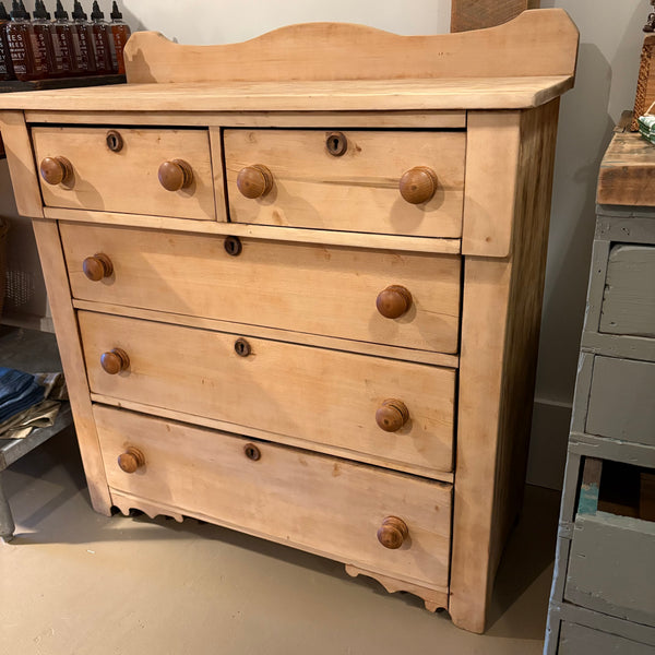 Antique 5-Drawer Pine Dresser