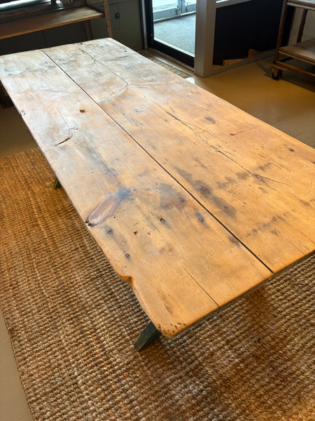Vintage Table with Green Base