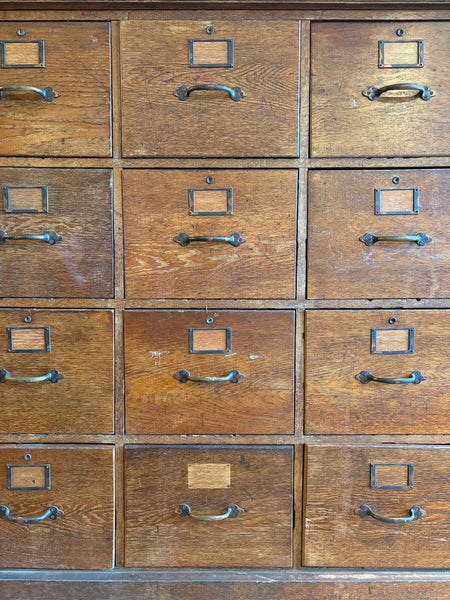 Antique Oak File Cabinet